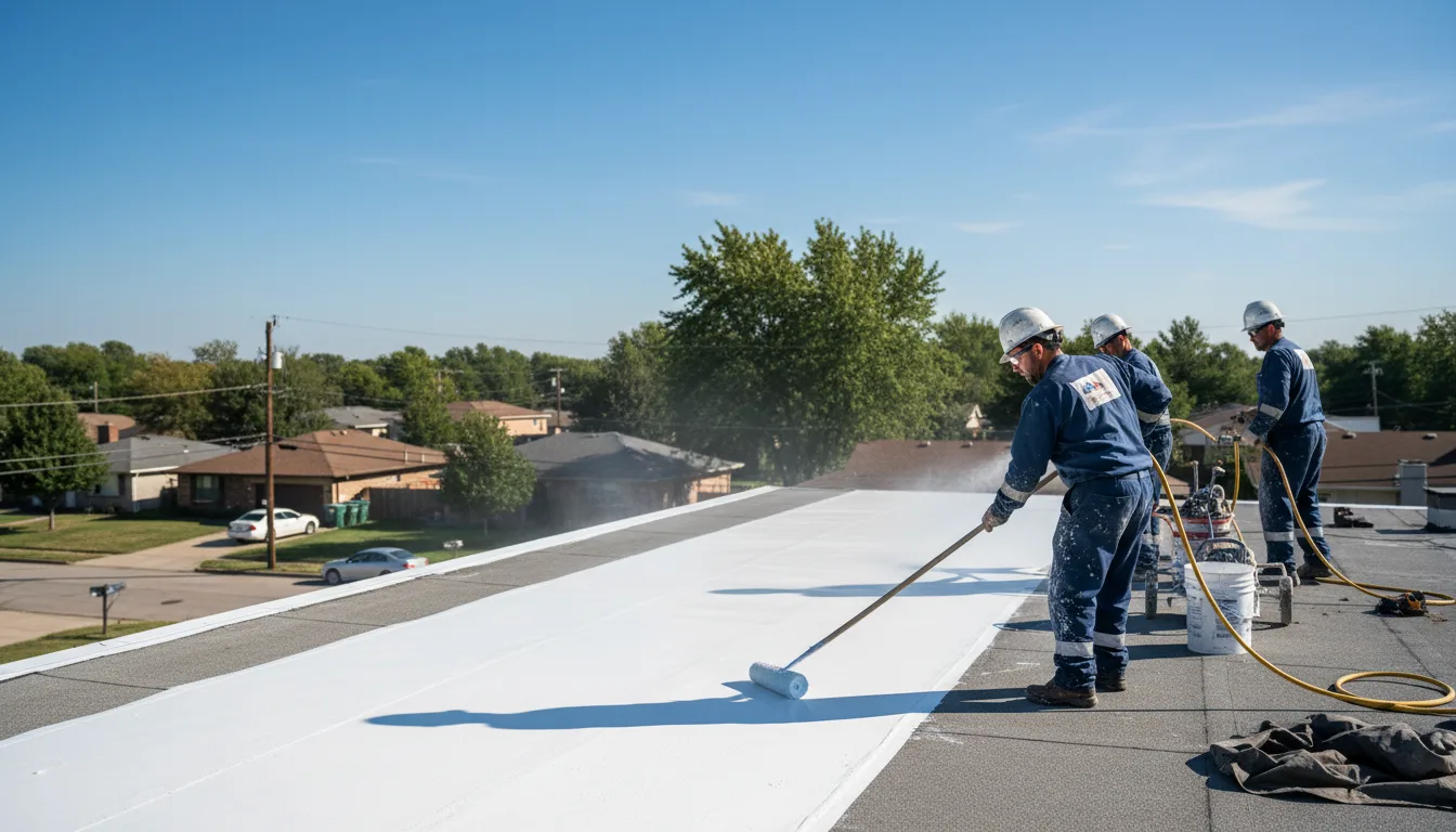Commercial roof coating in Solgohachia, AR near me